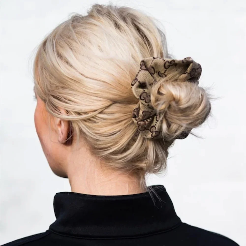 GG Monogram Luxury Hair Scrunchie 💕